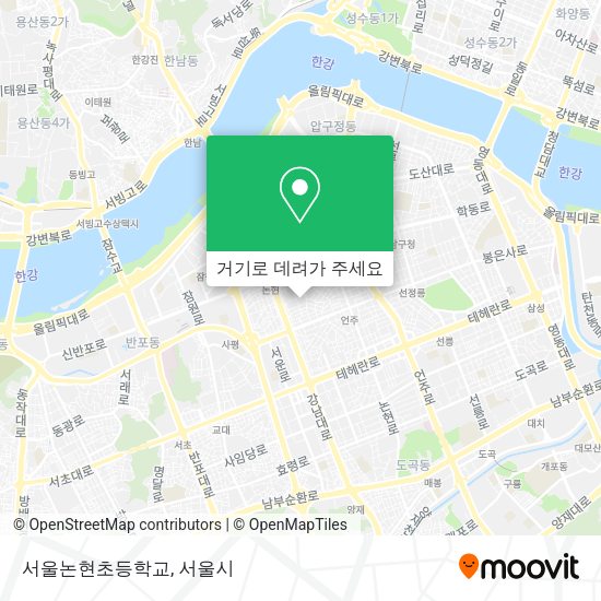 서울논현초등학교 지도