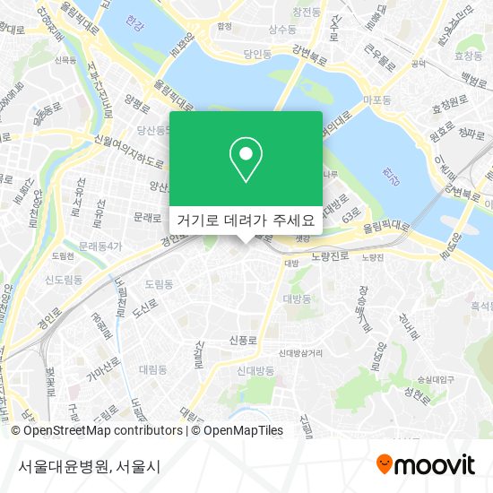 서울대윤병원 지도