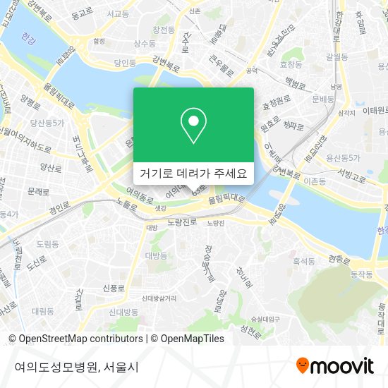 여의도성모병원 지도