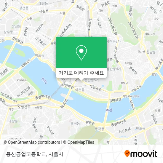 용산공업고등학교 지도