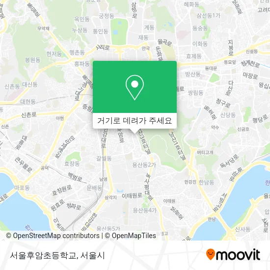 서울후암초등학교 지도