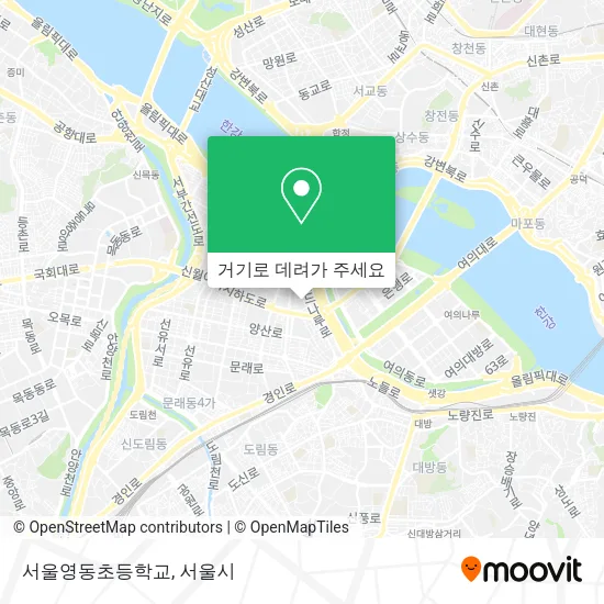 서울영동초등학교 지도