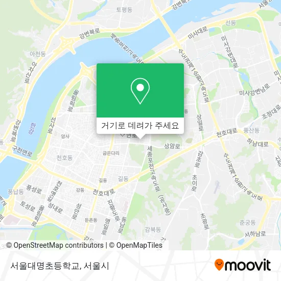 서울대명초등학교 지도