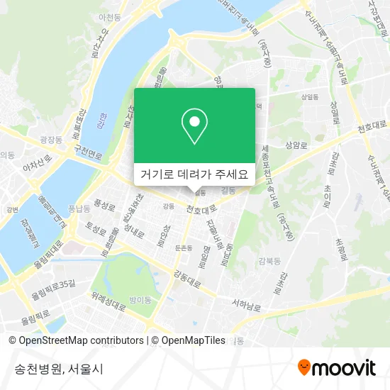 송천병원 지도
