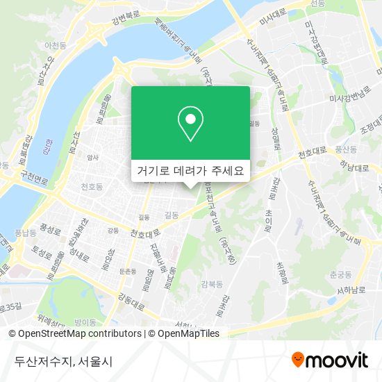 두산저수지 지도