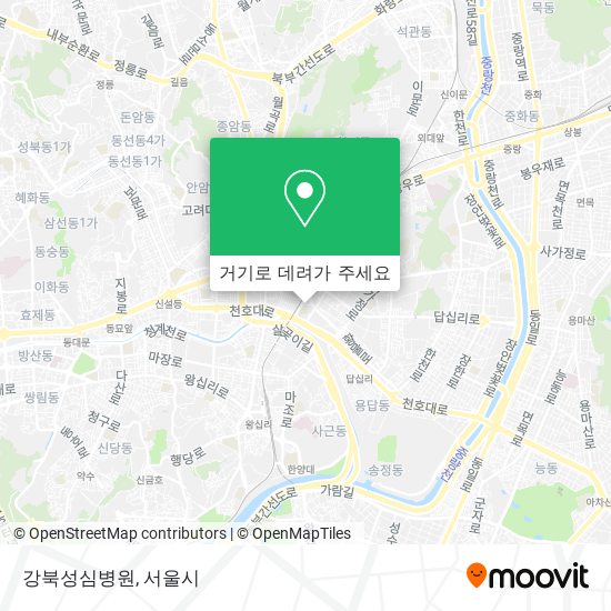 강북성심병원 지도
