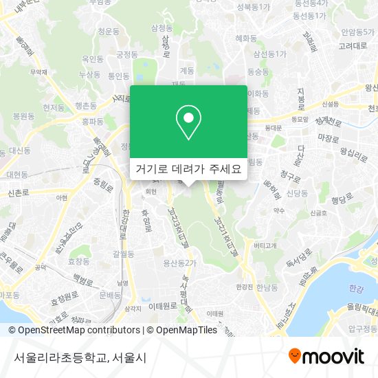 서울리라초등학교 지도