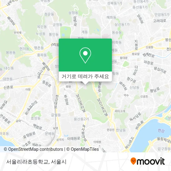 서울리라초등학교 지도