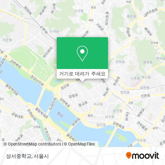 성서중학교 지도
