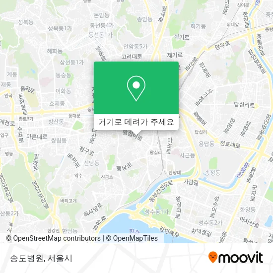 송도병원 지도