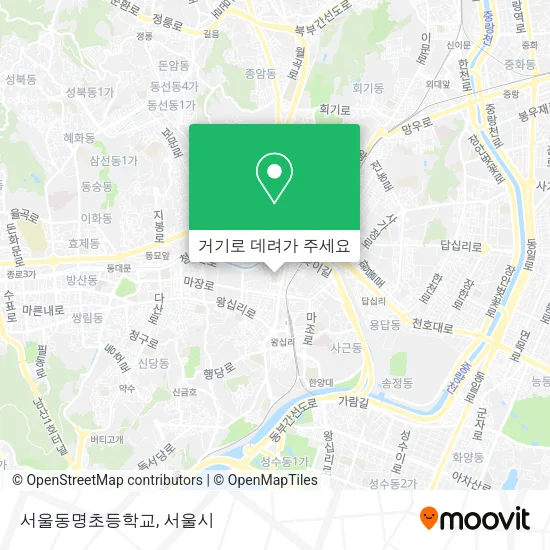 서울동명초등학교 지도