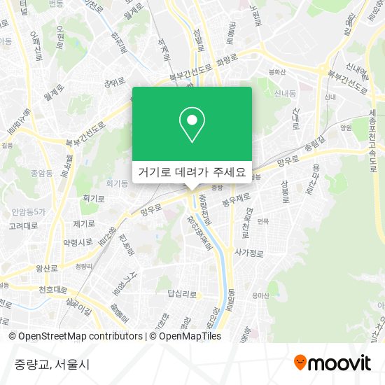 중량교 지도