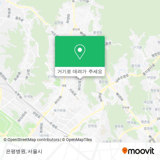 은평병원 지도