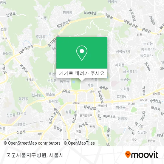 국군서울지구병원 지도