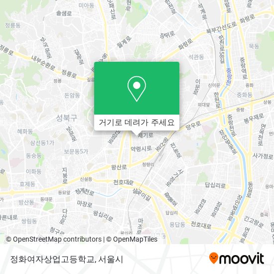 정화여자상업고등학교 지도