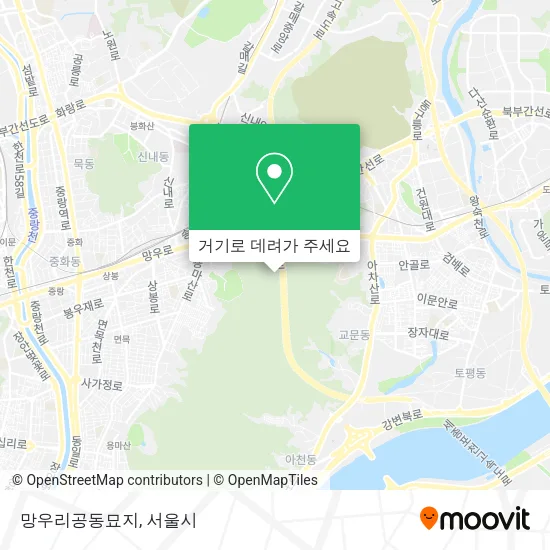 망우리공동묘지 지도