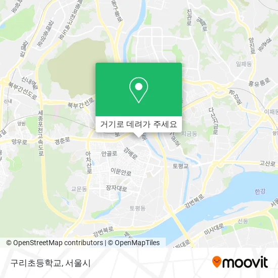 구리초등학교 지도