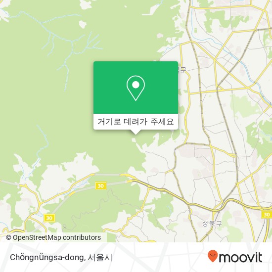 Chŏngnŭngsa-dong 지도
