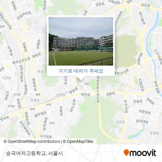 송곡여자고등학교 지도