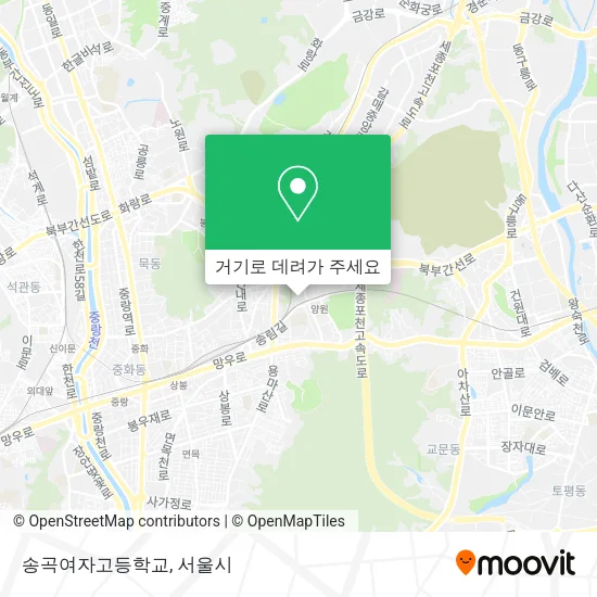송곡여자고등학교 지도