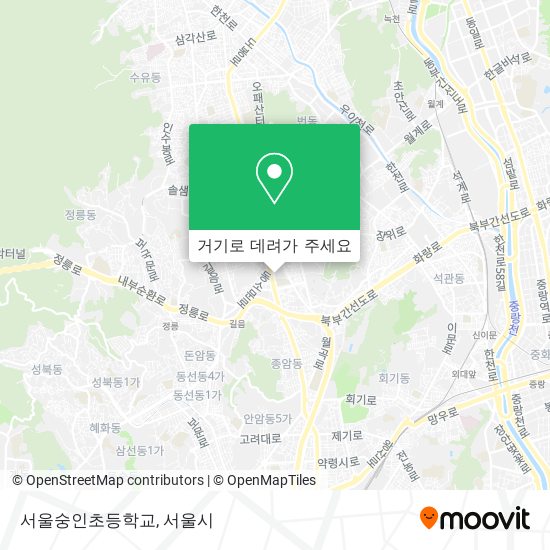 서울숭인초등학교 지도