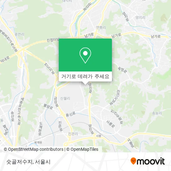 숫골저수지 지도