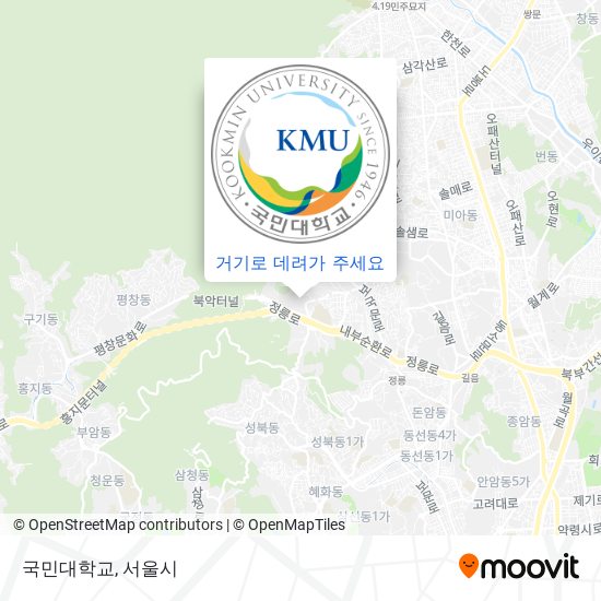 국민대학교 지도