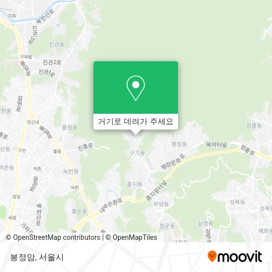 봉정암 지도