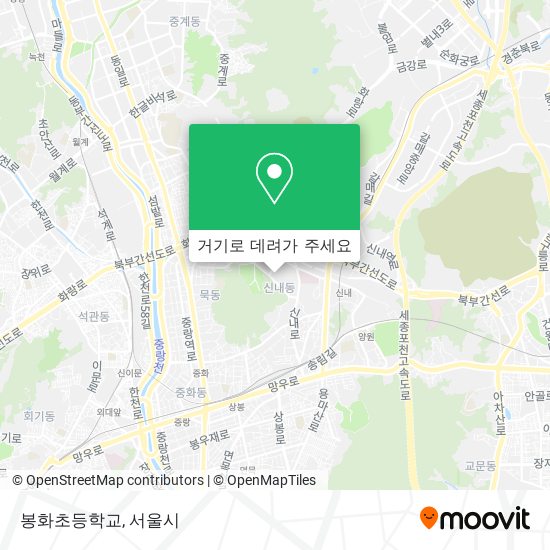 봉화초등학교 지도