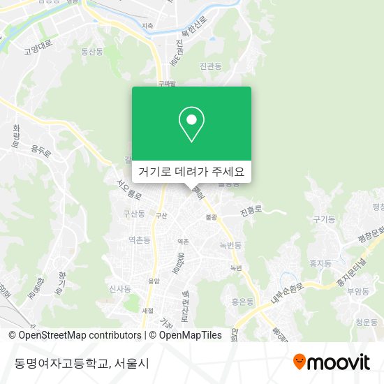 동명여자고등학교 지도