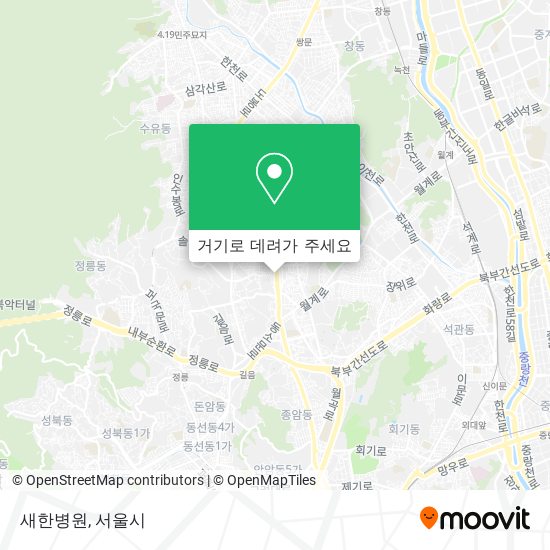 새한병원 지도