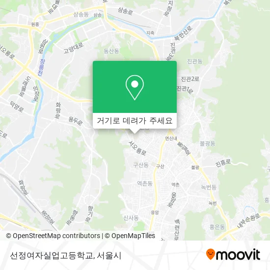 선정여자실업고등학교 지도