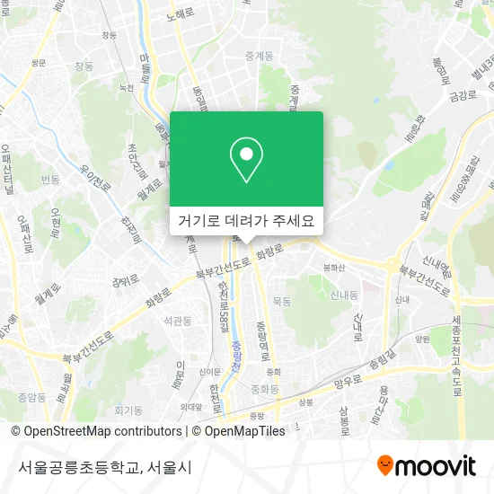 서울공릉초등학교 지도