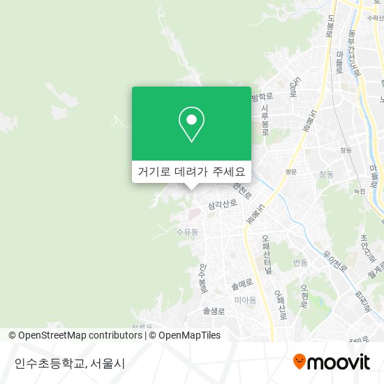 인수초등학교 지도