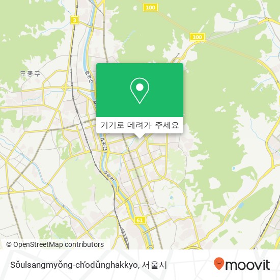 Sŏulsangmyŏng-ch’odŭnghakkyo 지도