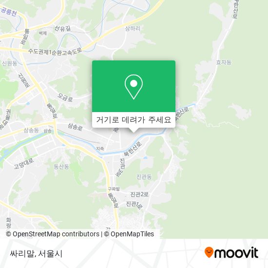 싸리말 지도