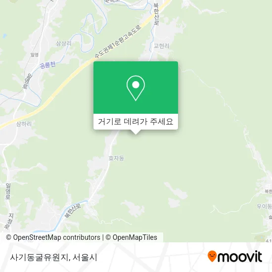 사기동굴유원지 지도