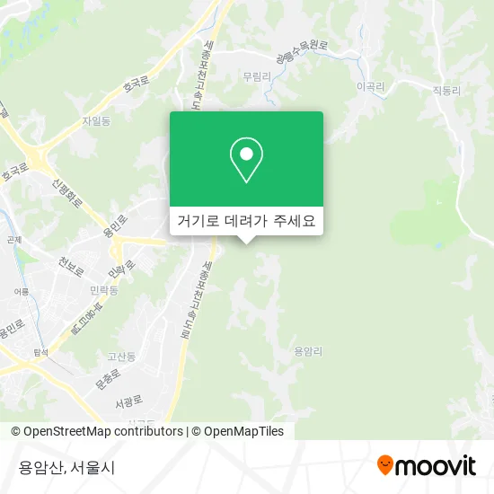용암산 지도