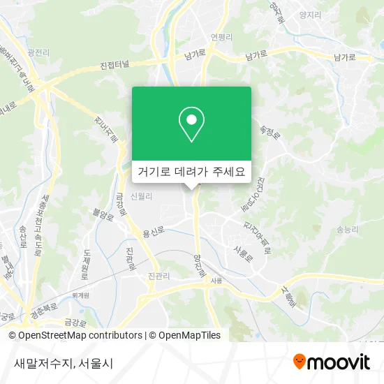 새말저수지 지도