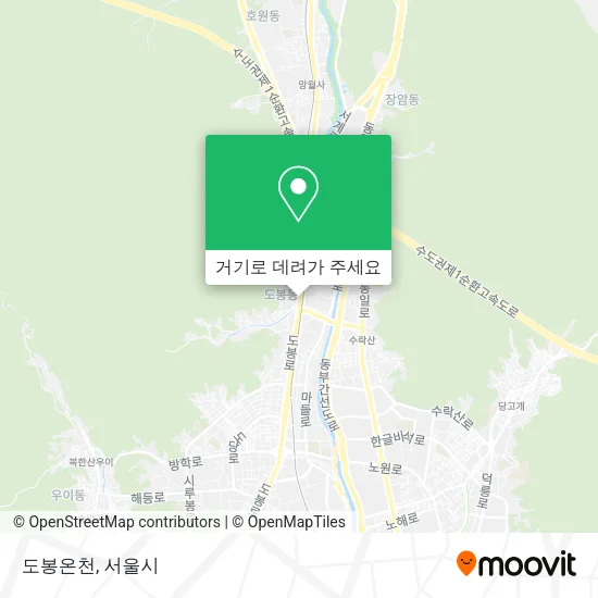 도봉온천 지도