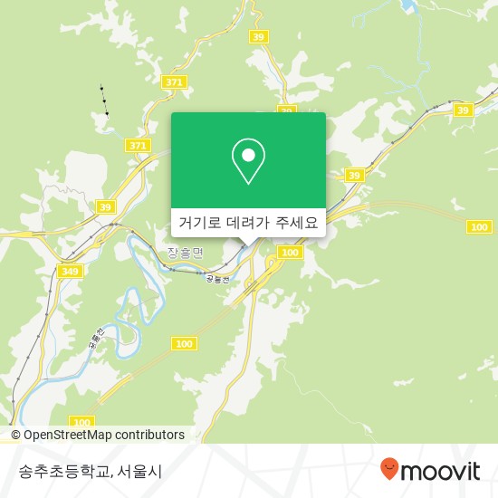 송추초등학교 지도