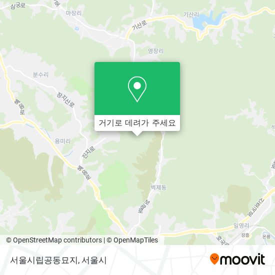 서울시립공동묘지 지도