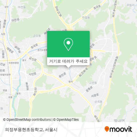 의정부용현초등학교 지도