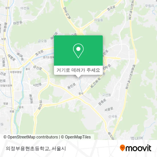 의정부용현초등학교 지도
