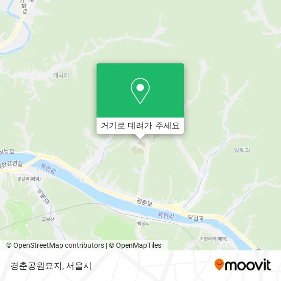 경춘공원묘지 지도