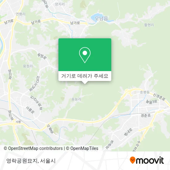 영락공원묘지 지도