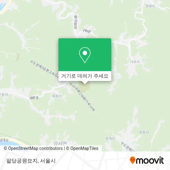 팔당공원묘지 지도