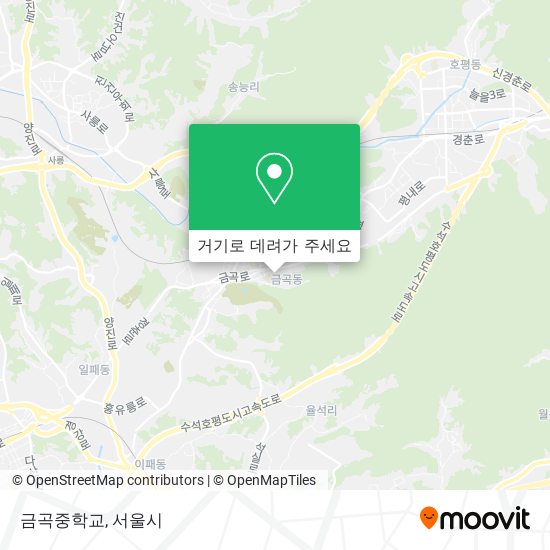 금곡중학교 지도