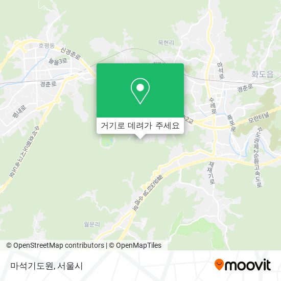 마석기도원 지도