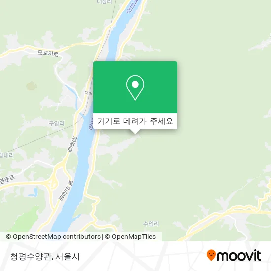 청평수양관 지도